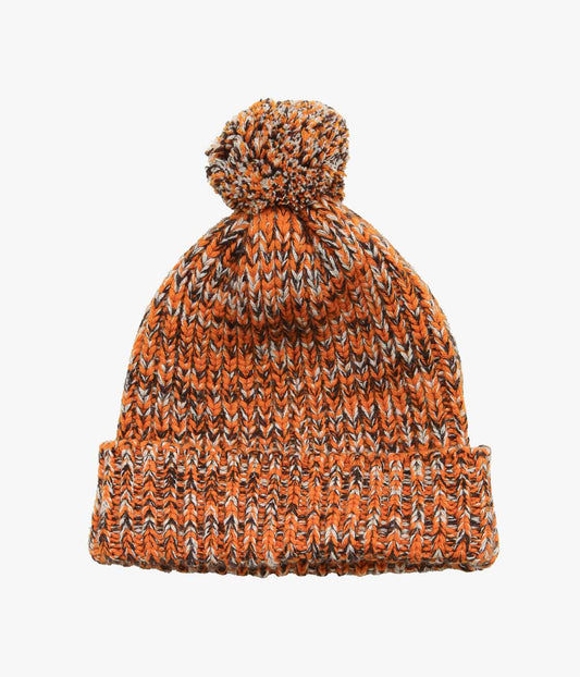 CORGI ''8PLY CASHMERE POM POM HAT'' (SPICE MIX)