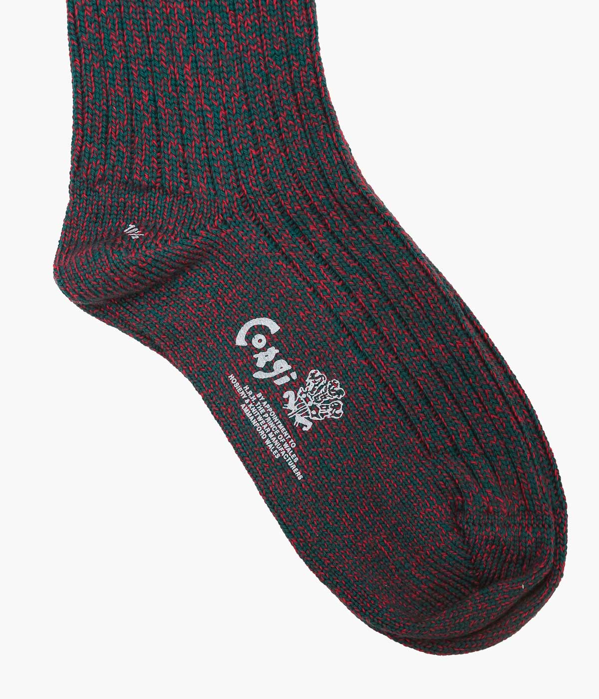 CORGI ''ARMY YARN SOCKS'' (GREEN/RED)