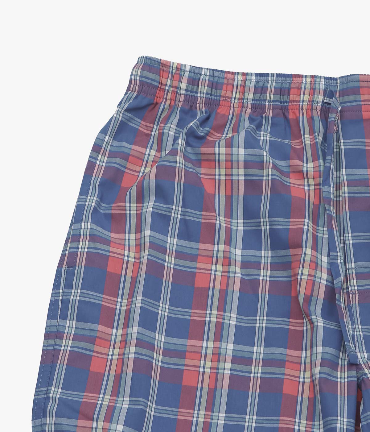 BROOKS BROTHERS ''COTTON BROADCLOTH MADRAS LOUNGE PANTS'' (NAVYMULTI)