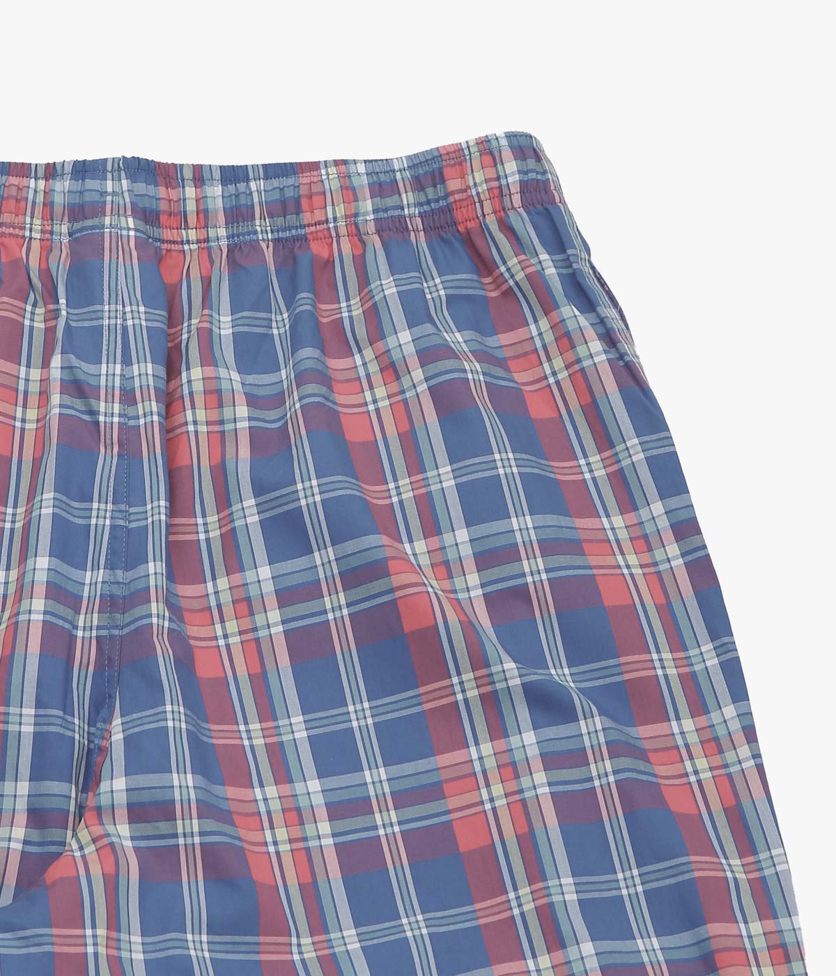 BROOKS BROTHERS ''COTTON BROADCLOTH MADRAS LOUNGE PANTS'' (NAVYMULTI)