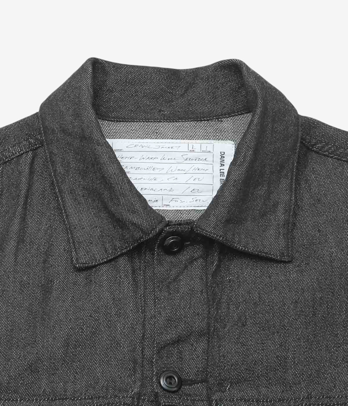 DANA LEE BROWN "CRAWL JACKET" (BLACK YARN DYE)