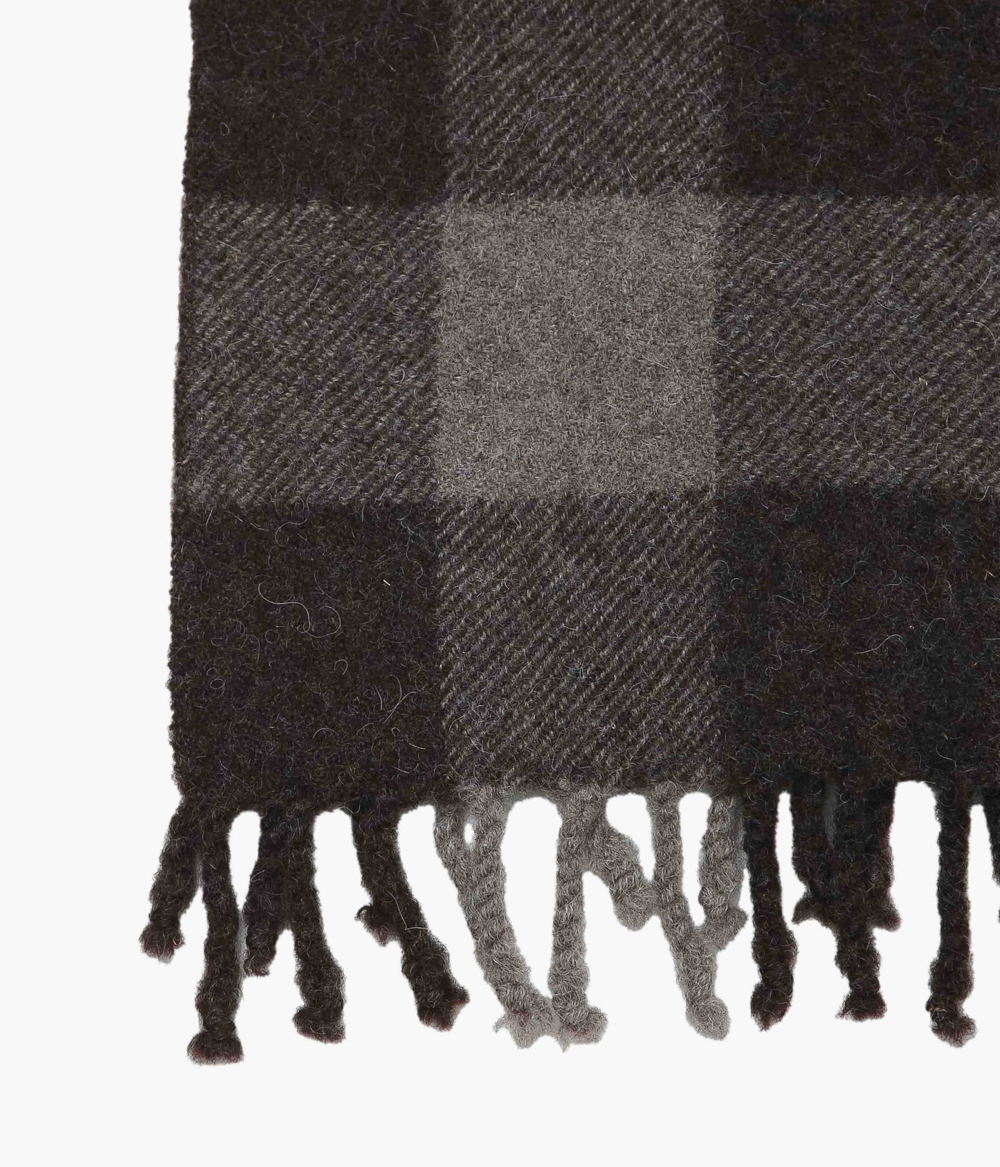 DANA LEE BROWN ''FELTED BLANKET SCARF'' (SHEEP'S BLACK)