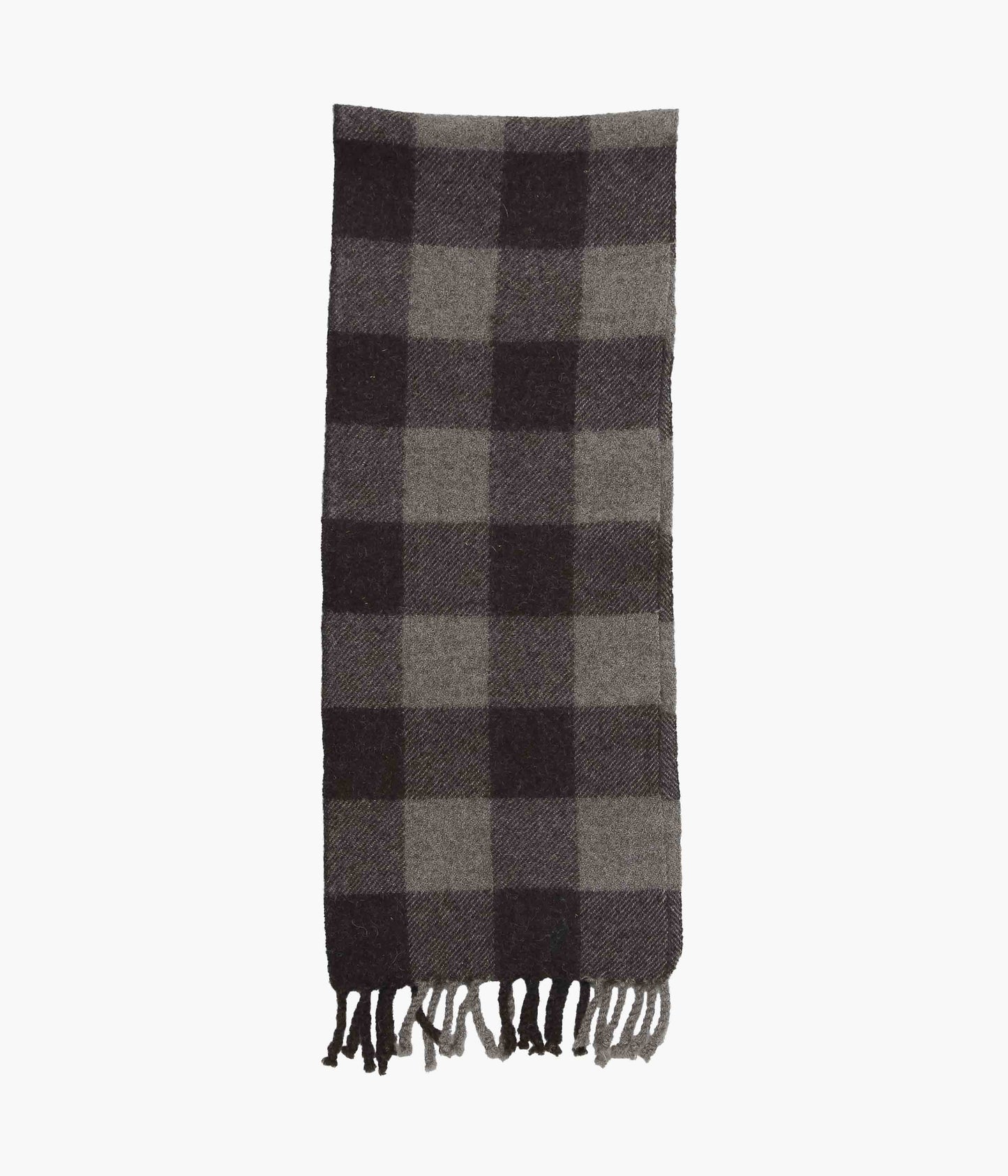 DANA LEE BROWN ''FELTED BLANKET SCARF'' (SHEEP'S BLACK)
