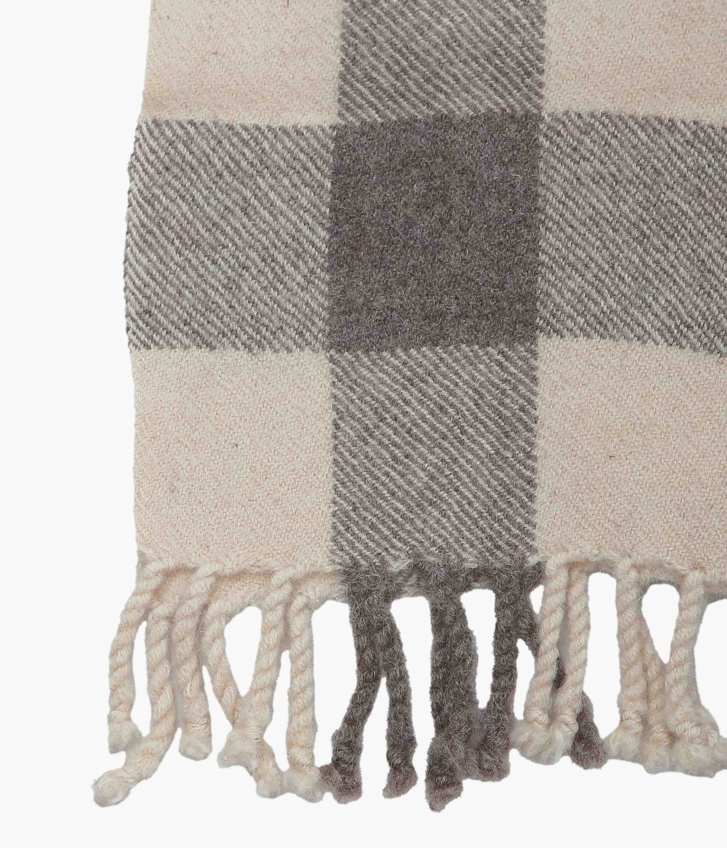 DANA LEE BROWN ''FELTED BLANKET SCARF'' (SHEEP'S GREY)