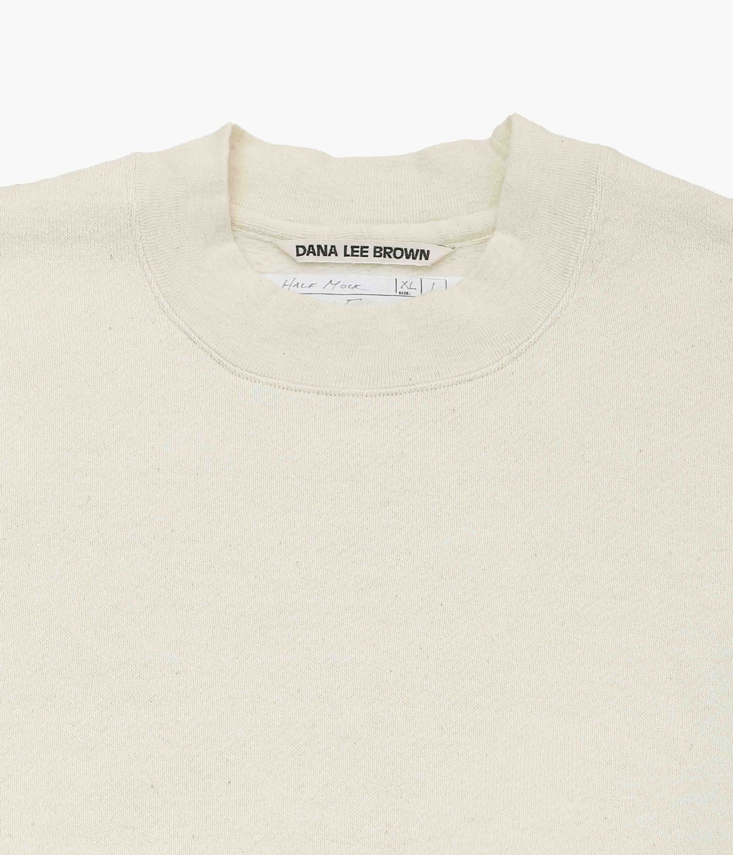 DANA LEE BROWN ''HAIF MOCK SWEATSHIRT'' (UNDYED)