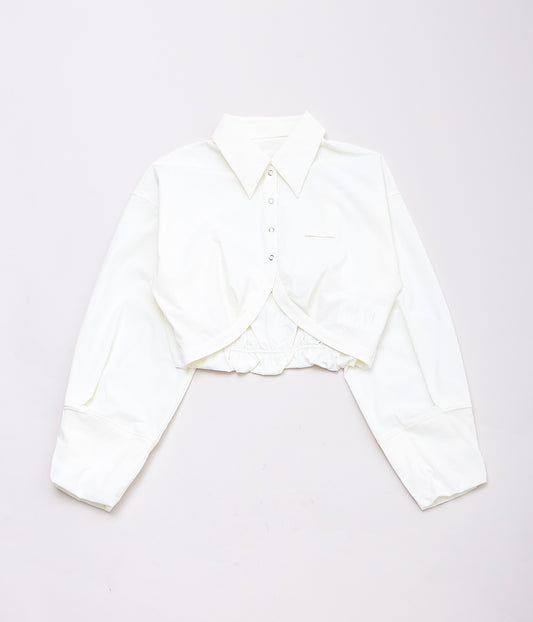 DAWN ''NO.104 HAORI SHIRT BOLERO'' (WHITE)