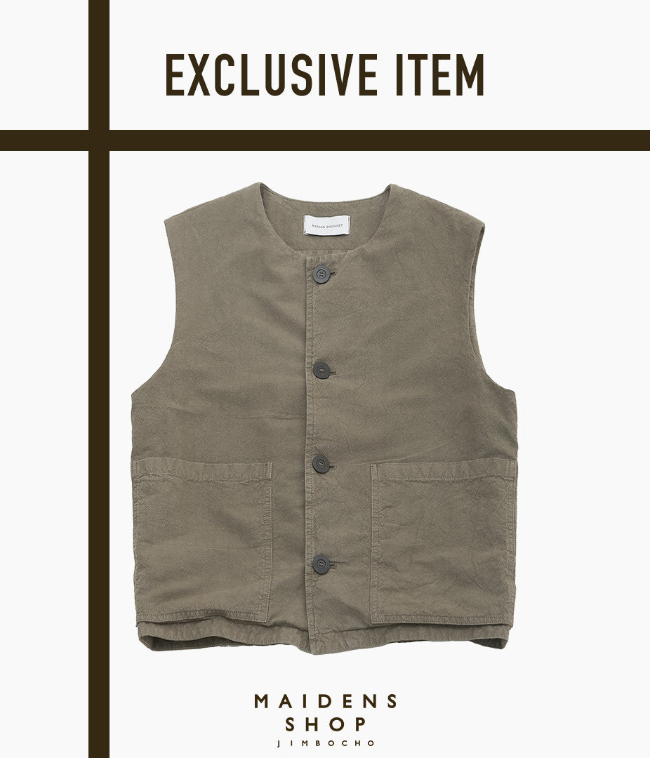MAISON DOUILLET "GILET DU CLOS" (BROWN OLIVE)