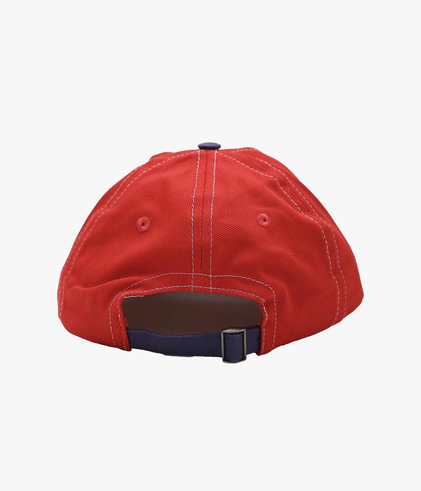 DRAKE'S ''1977 KNITTED PATCH BASEBALL CAP'' (W RED & PURP)