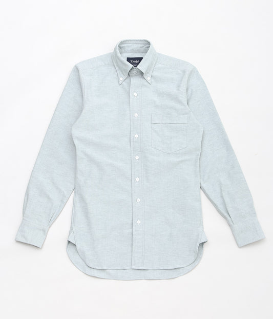 DRAKE'S ''BUTTON DOWN OXFORD SHIRT'' (GREEN)