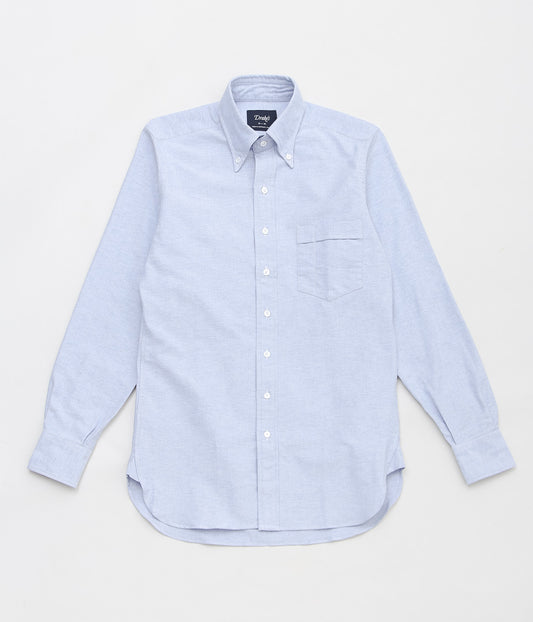 DRAKE'S ''BUTTON DOWN OXFORD SHIRT'' (MID BLUE)