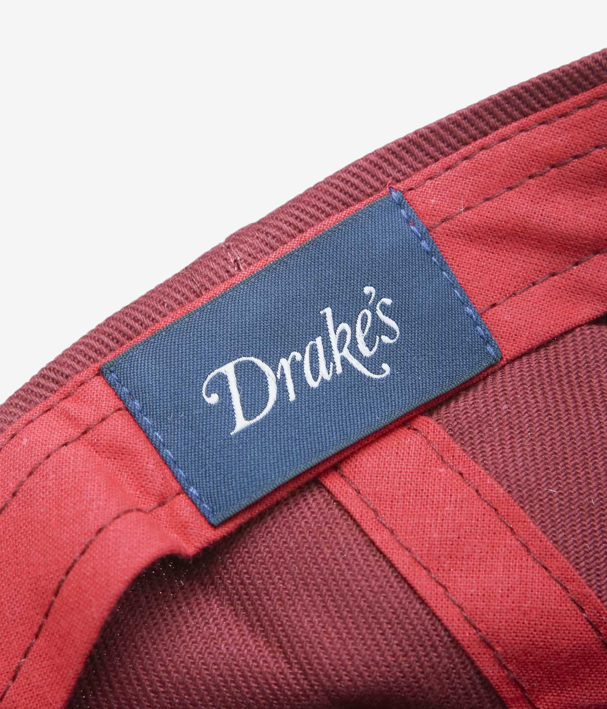 DRAKE'S ''D DUCK TWILL BASEBALL CAP'' (BURGUNDY)