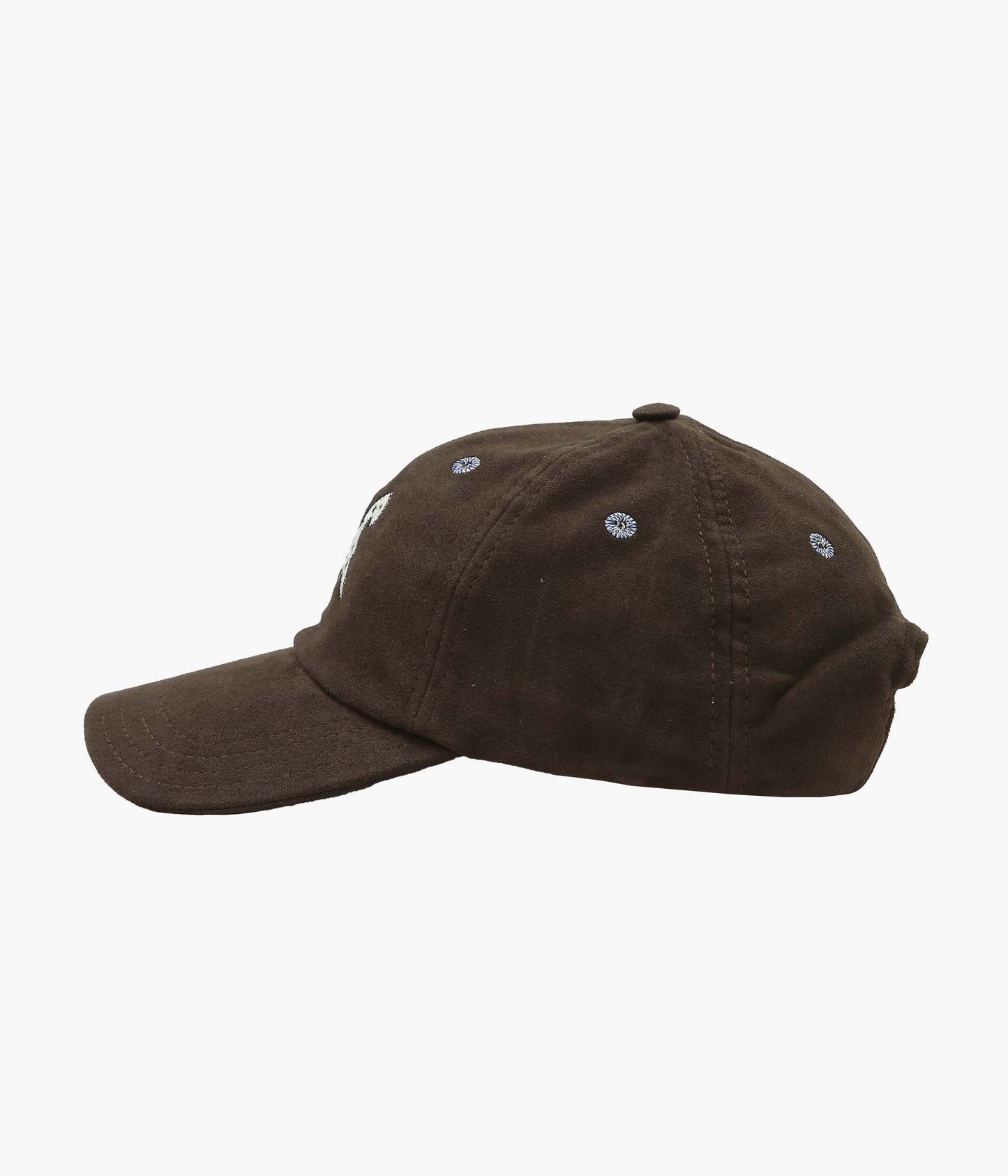 DRAKE'S ''HORSE APPLIQUE MOLESKIN BASEBALL CAP'' (BROWN)