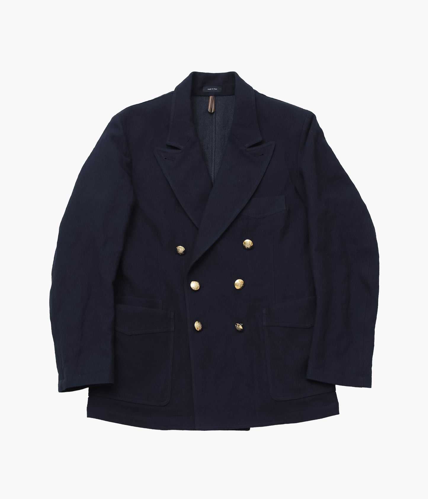 DRAKE'S ''MKIII WOOL METAL GAMES BLAZER'' (NAVY)