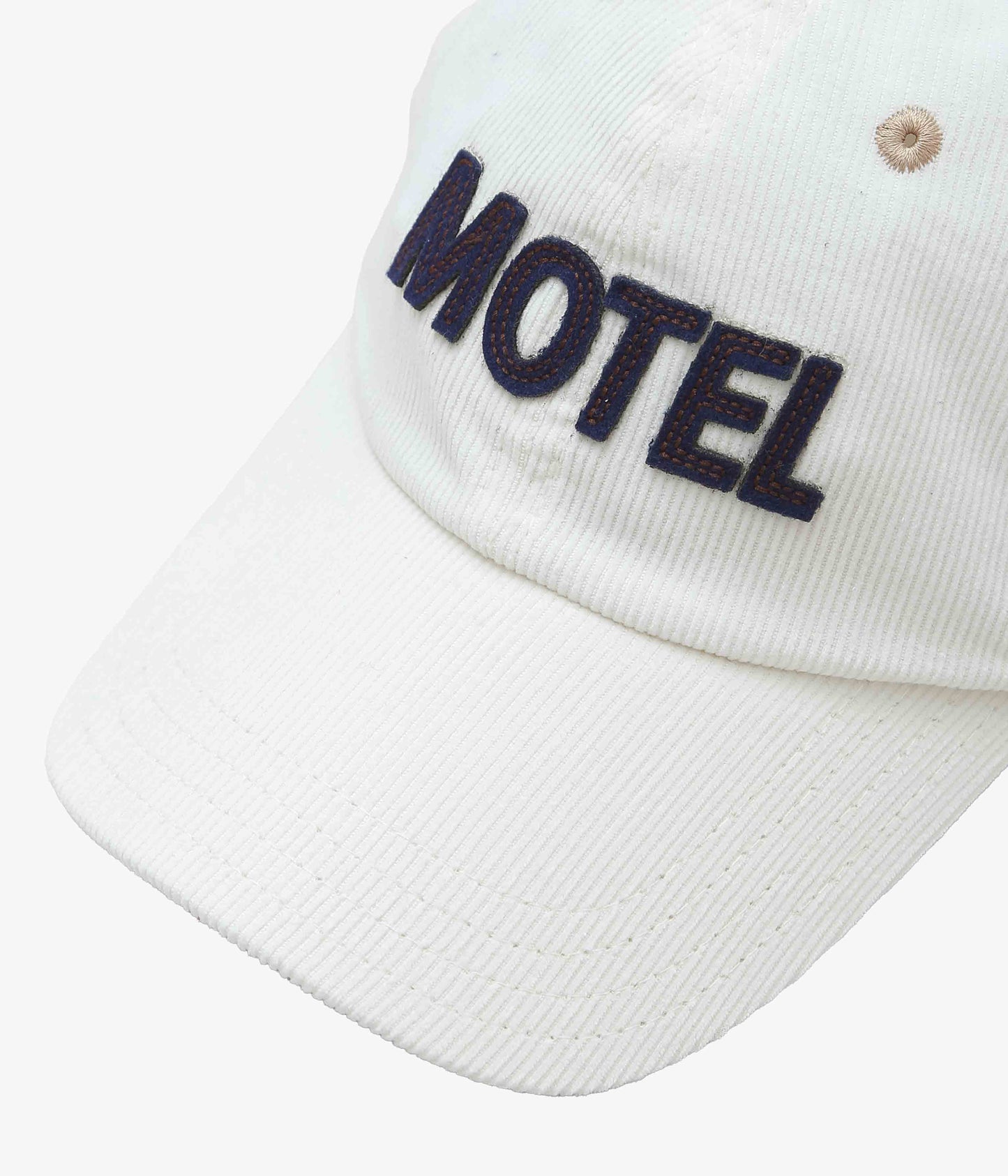 DRAKE'S ''MOTEL FELT APPLIQUE BASEBALL CAP'' (ECRU)