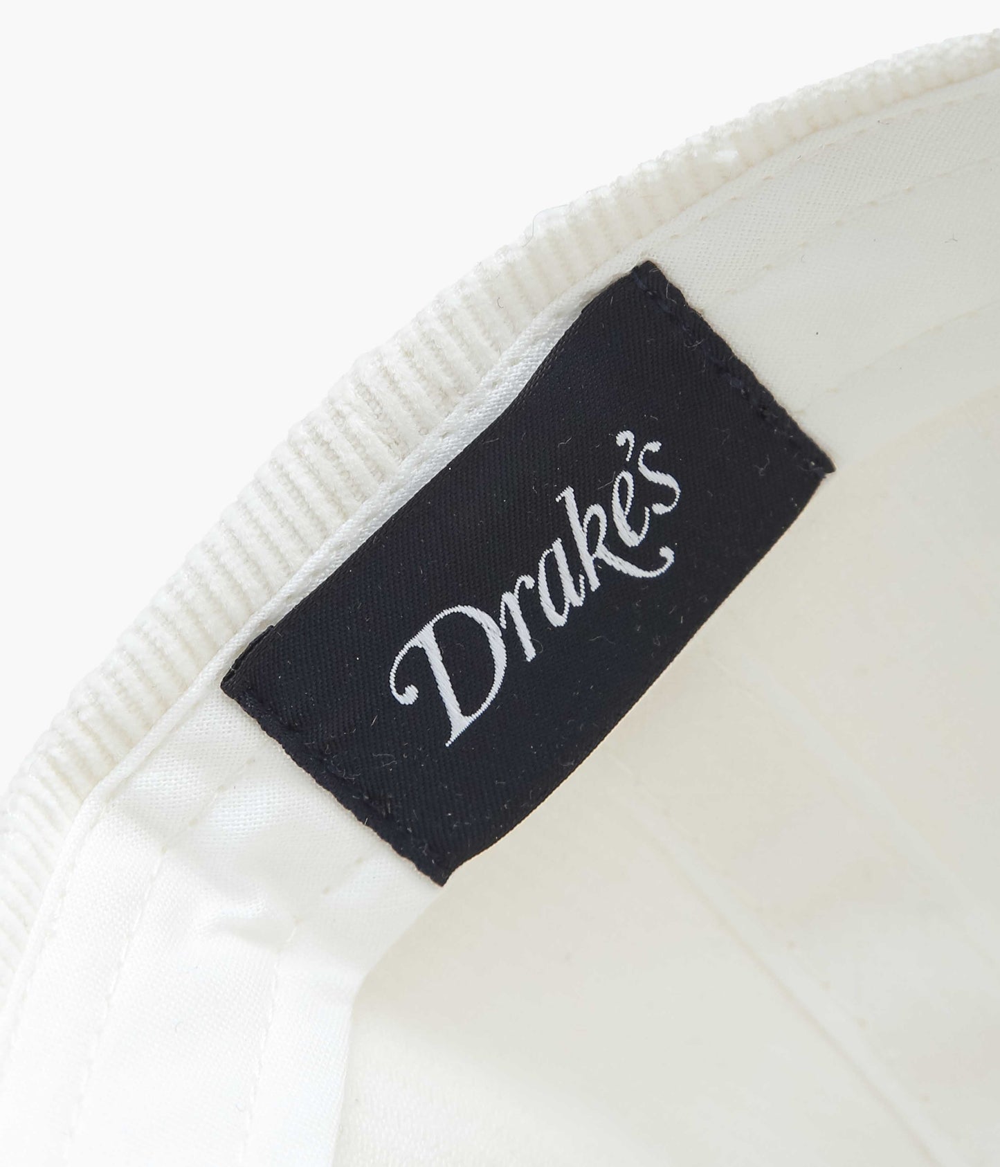 DRAKE'S ''MOTEL FELT APPLIQUE BASEBALL CAP'' (ECRU)