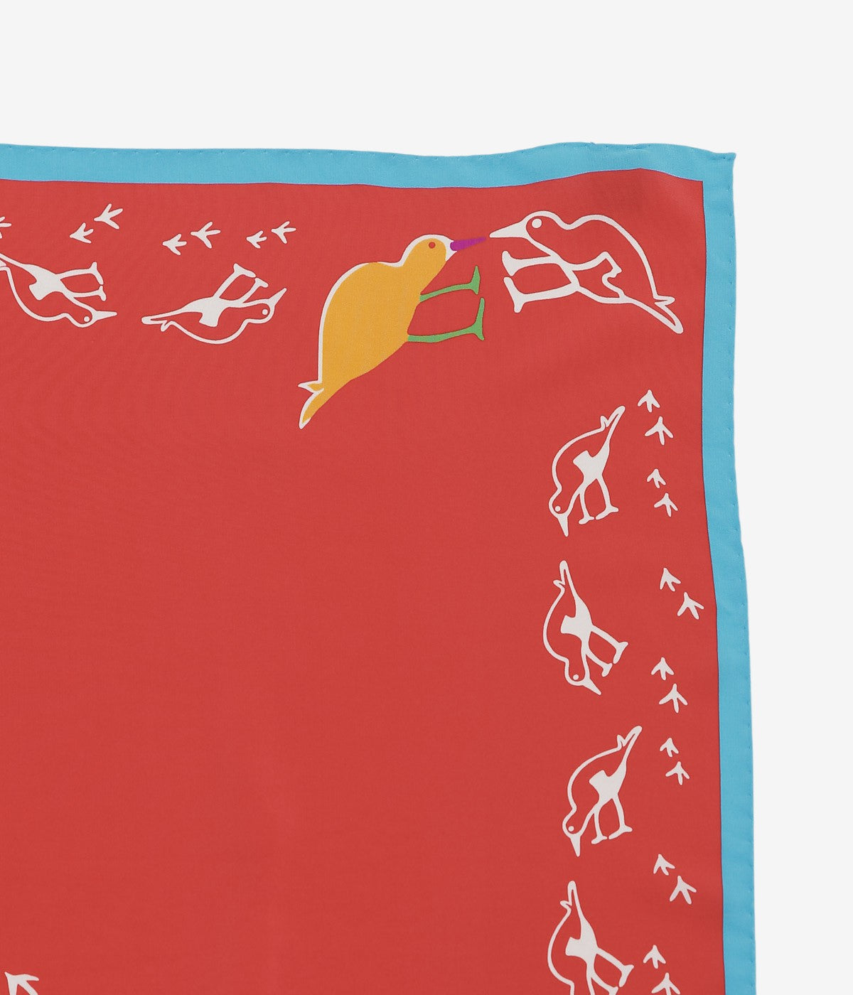 DRAKE'S ''OYSTER CATCHER PRINT BANDANA'' (RED)