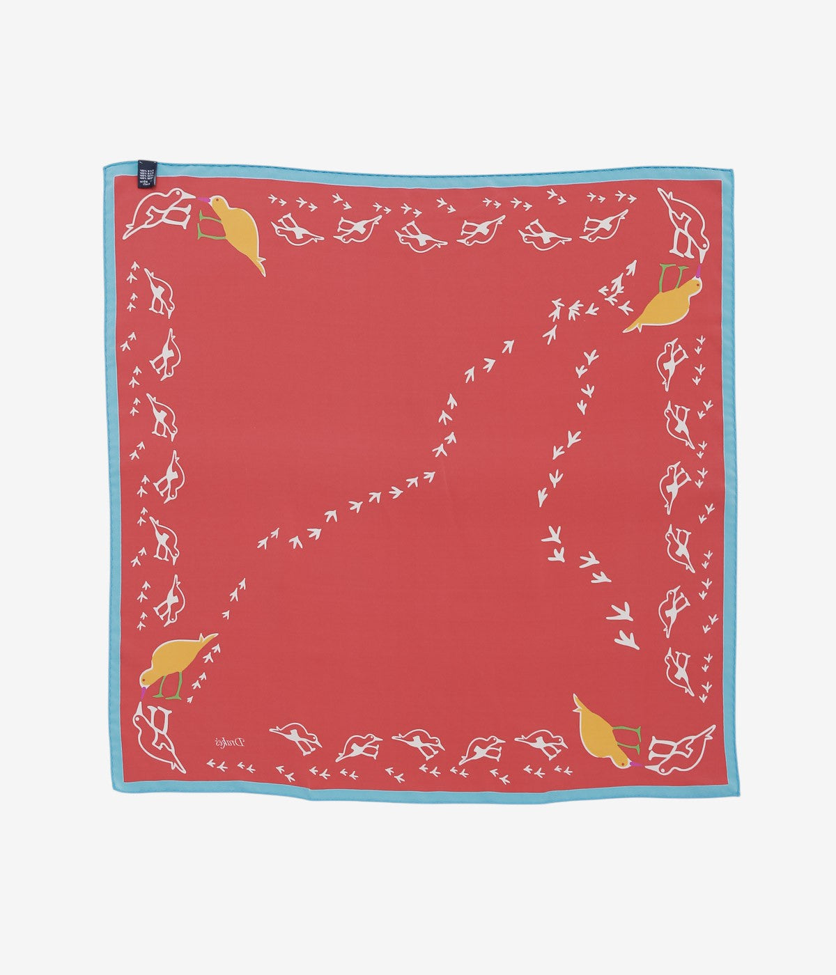 DRAKE'S ''OYSTER CATCHER PRINT BANDANA'' (RED)