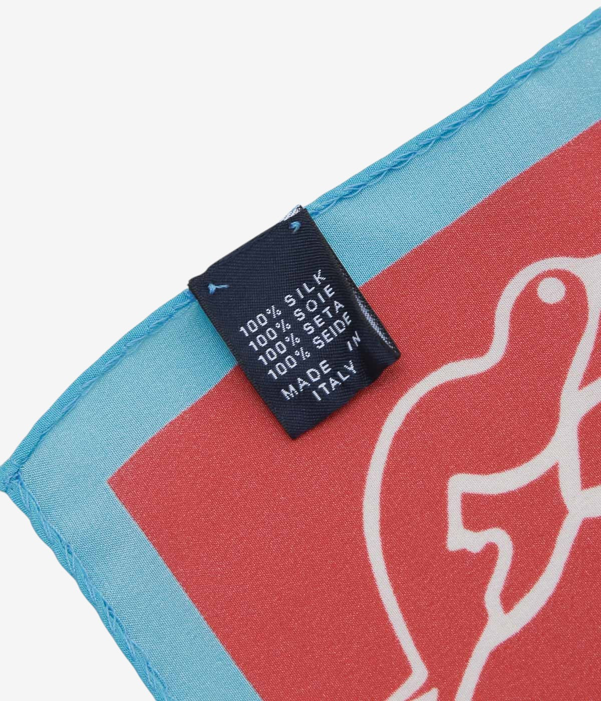DRAKE'S ''OYSTER CATCHER PRINT BANDANA'' (RED)