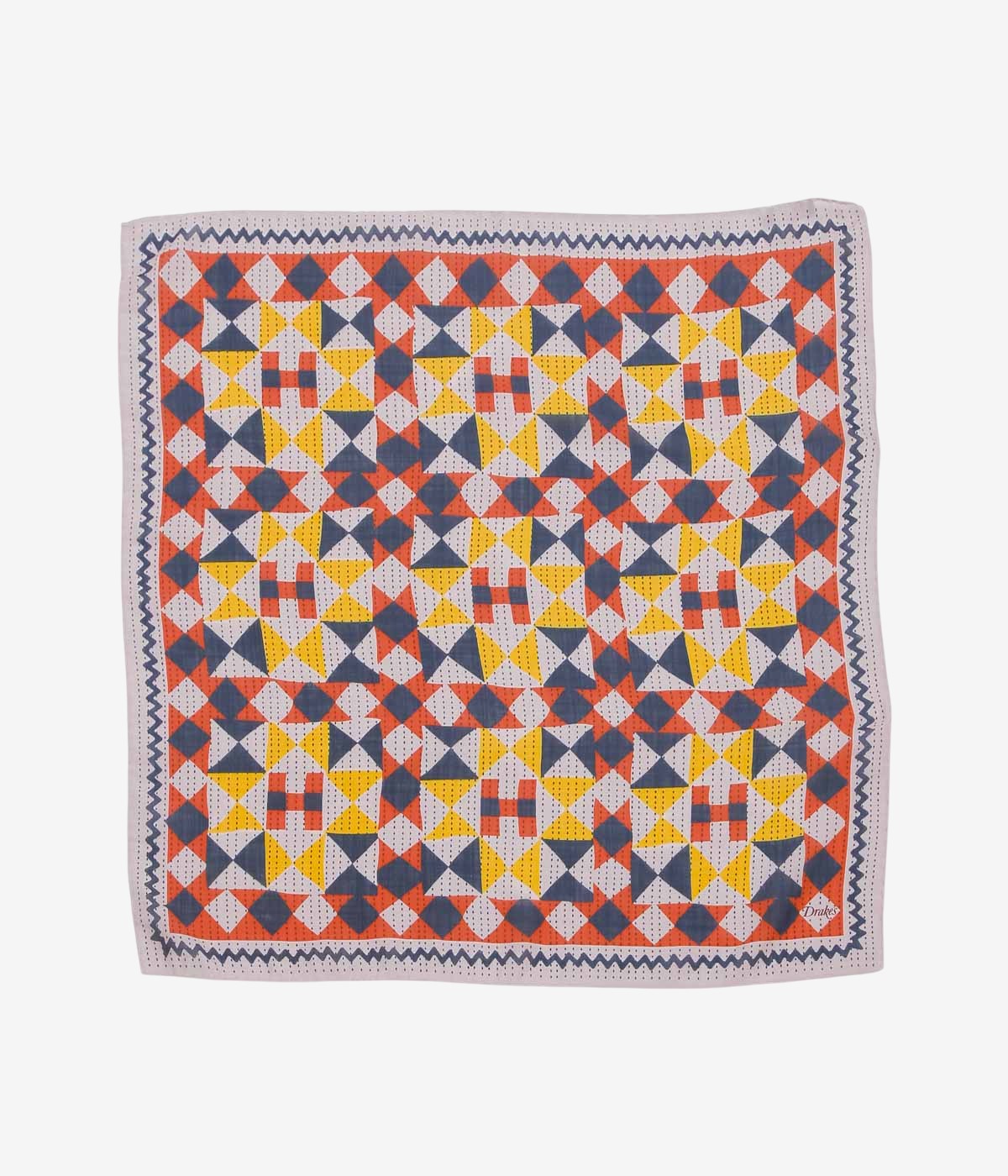 DRAKE'S ''PATCHWORK PRINT BANDANA'' (PINK)
