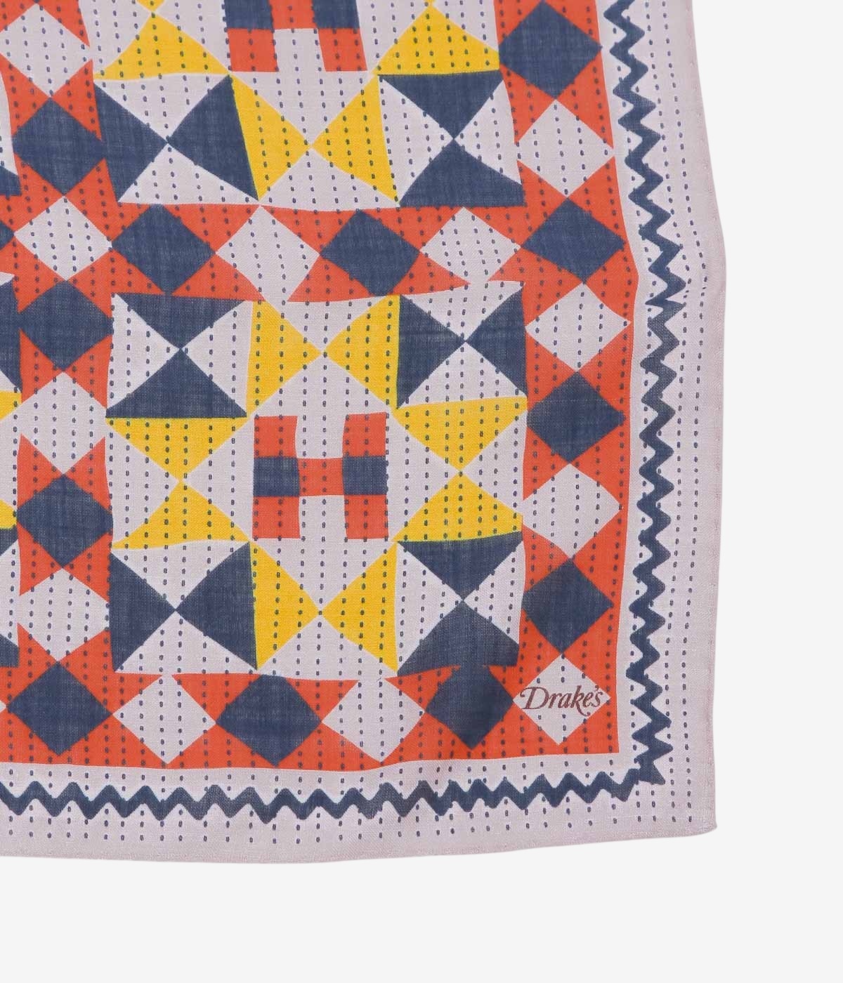DRAKE'S ''PATCHWORK PRINT BANDANA'' (PINK)