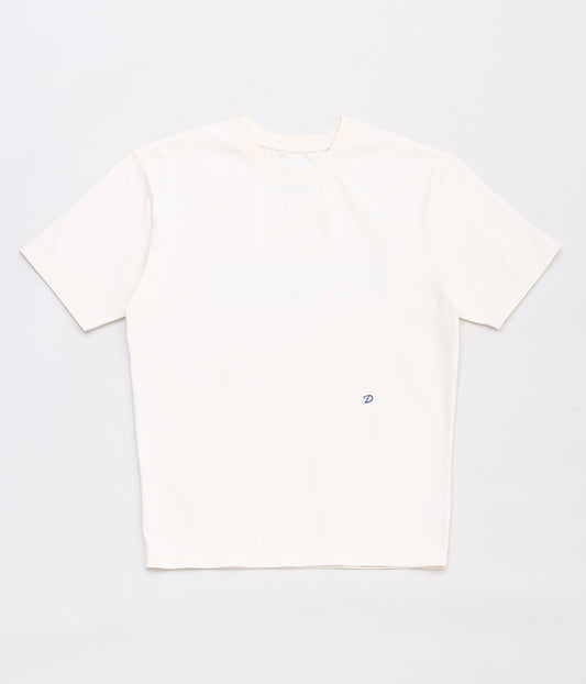 DRAKE'S ''PEACOCK GRAPHIC PRINT SS HIKING TEE'' (ANTIQUE WHITE)