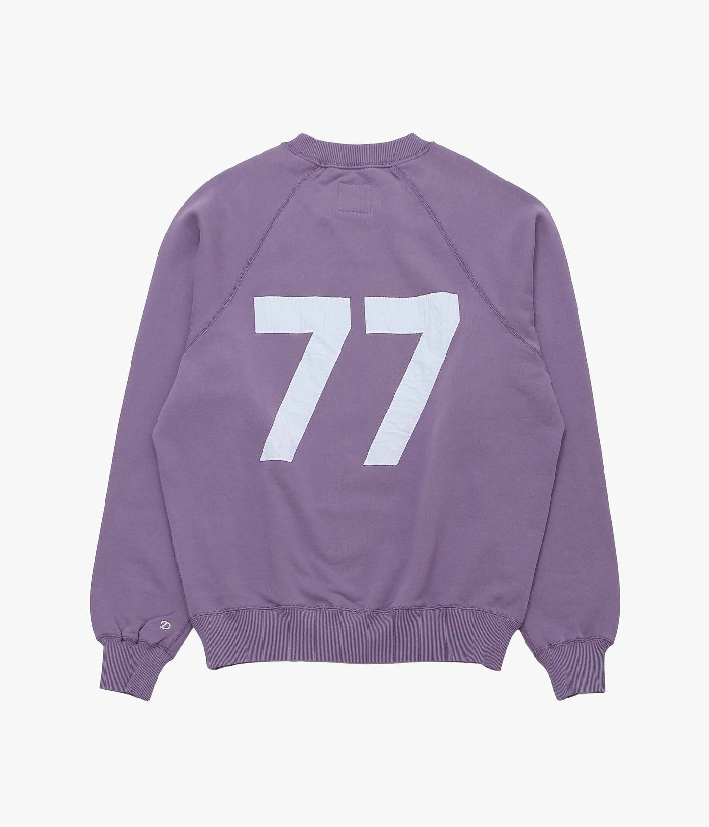DRAKE'S ''RAGLAN SWEATSHIRT '1977' APPLIQUE'' (FADED PURPLE)