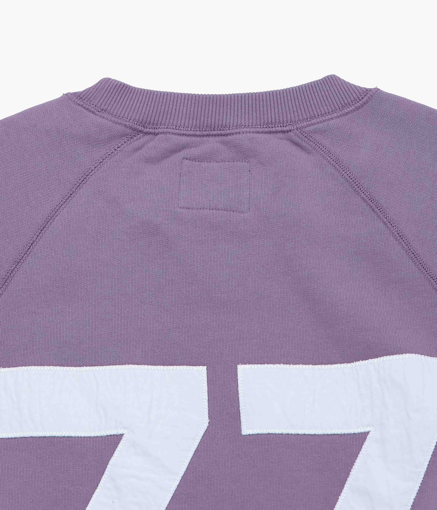DRAKE'S ''RAGLAN SWEATSHIRT '1977' APPLIQUE'' (FADED PURPLE)