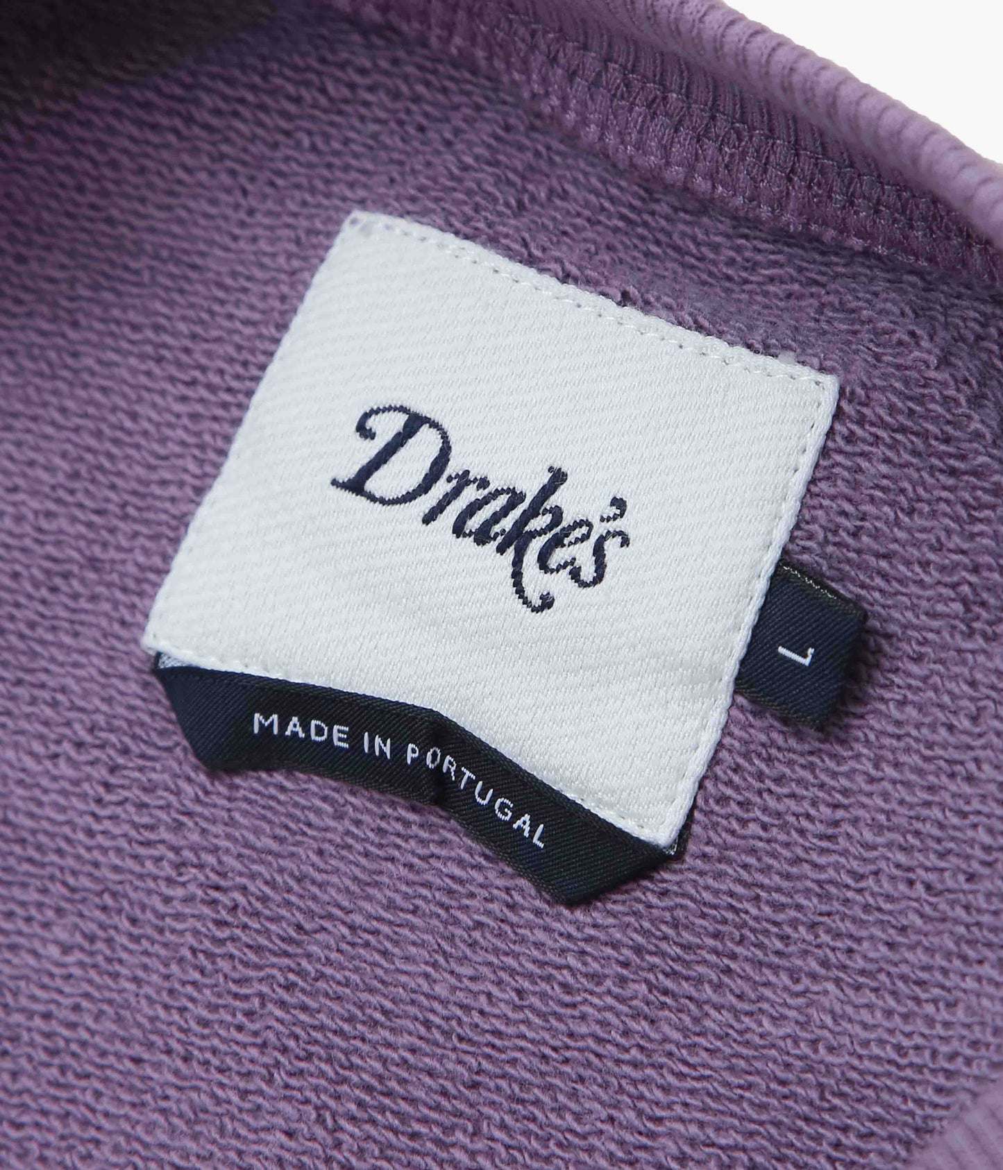 DRAKE'S ''RAGLAN SWEATSHIRT '1977' APPLIQUE'' (FADED PURPLE)