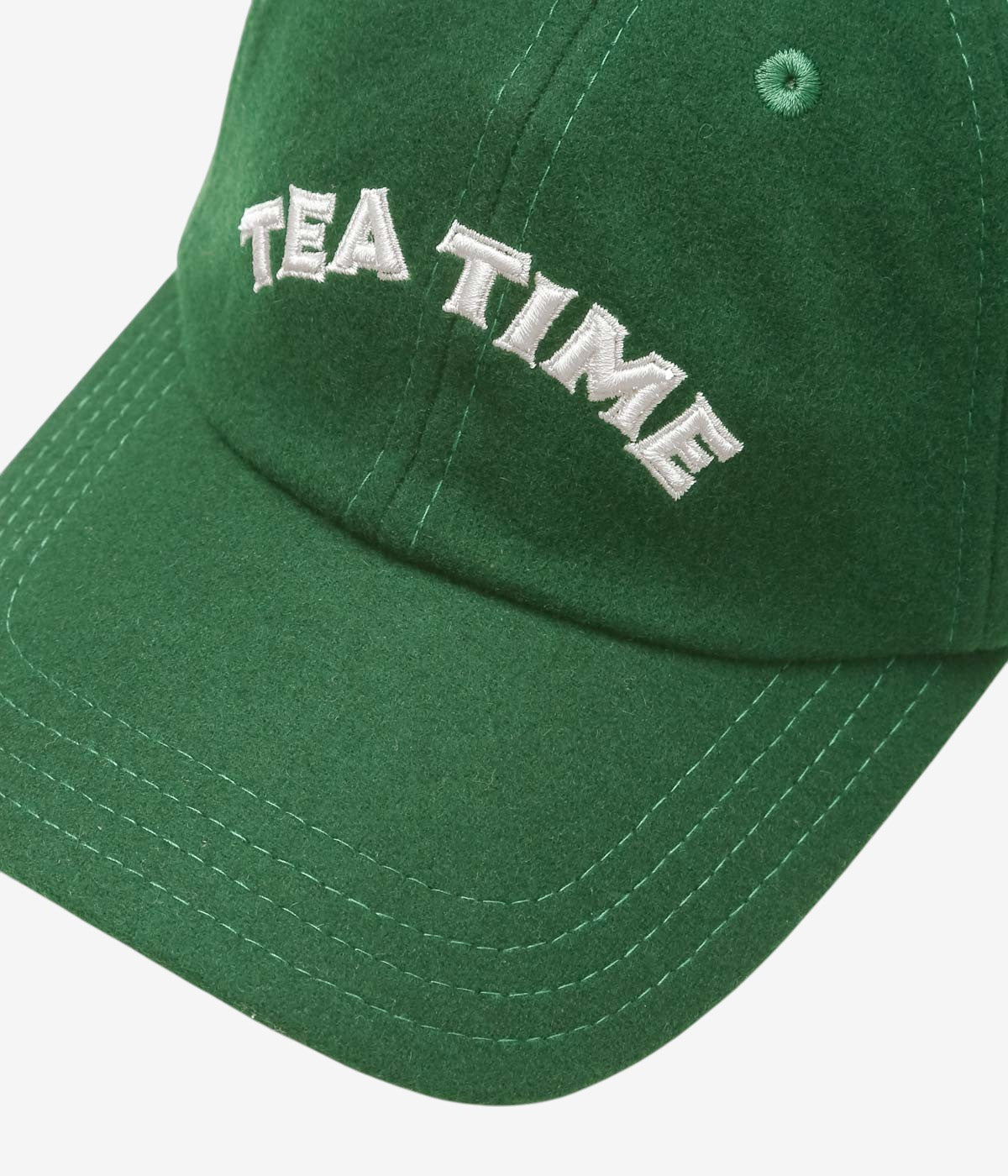 DRAKE'S ''TEA TIME WOOL BASEBALL CAP'' ( FOREST GREEN)