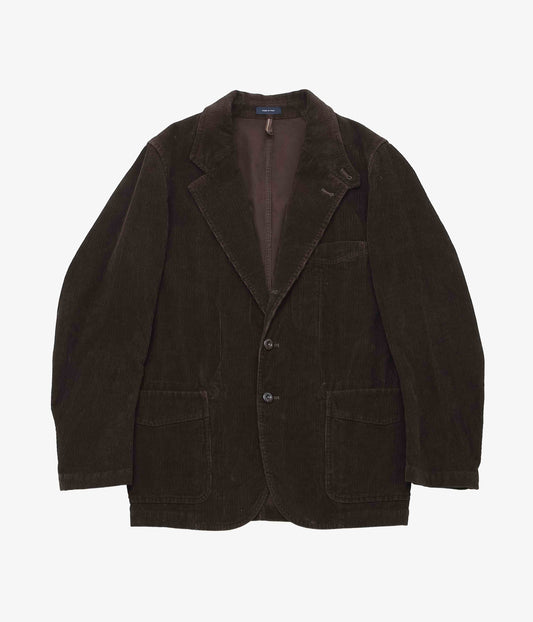 DRAKE'S ''VINTAGE CORD FIELD GAMES BLAZER'' (BROWN)