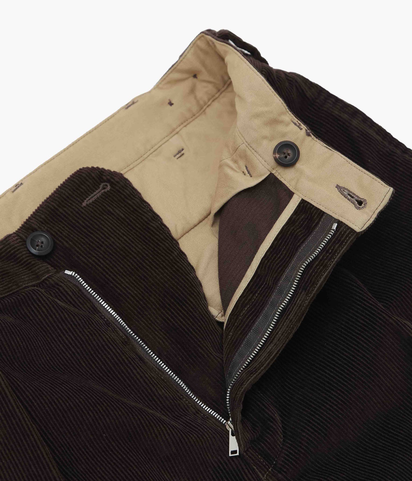 DRAKE'S ''VINTAGE CORD FIELD GAMES TROUSER'' (BROWN)