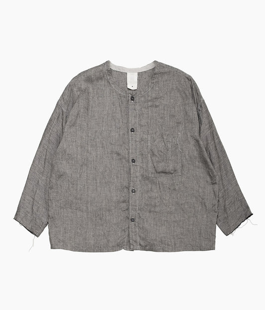 DTERIORO ''ELOISE SHIRT｜VINTAGE LINEN'' (GREY)