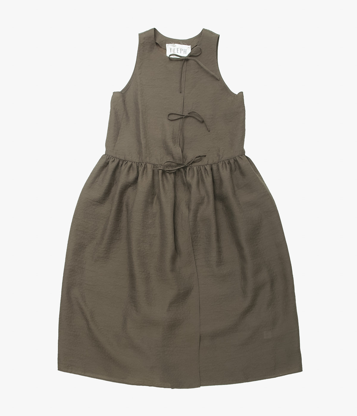 ELEPH "ANOUK BOW DRESS" (BROWN)