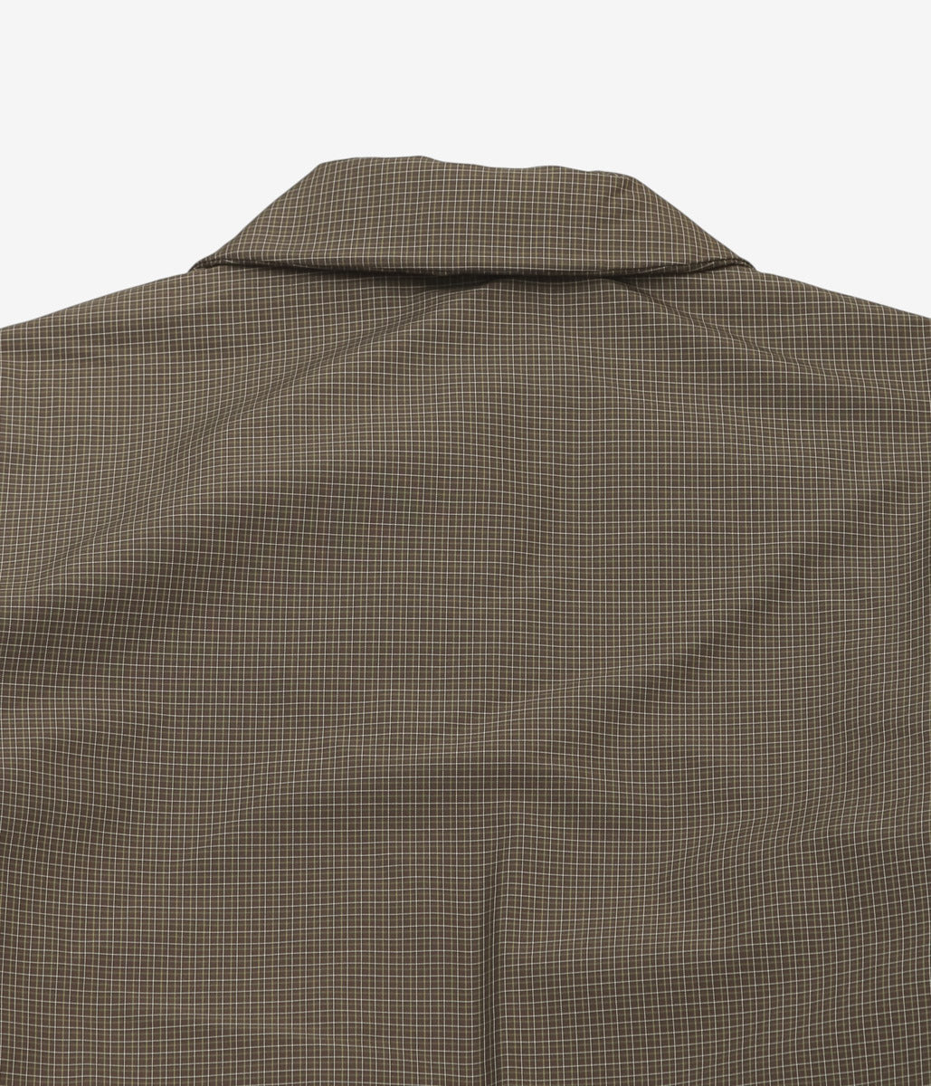 ELEPH ''SMALL PUFF COAT'' (BROWN GREEN IVORY CHECK)