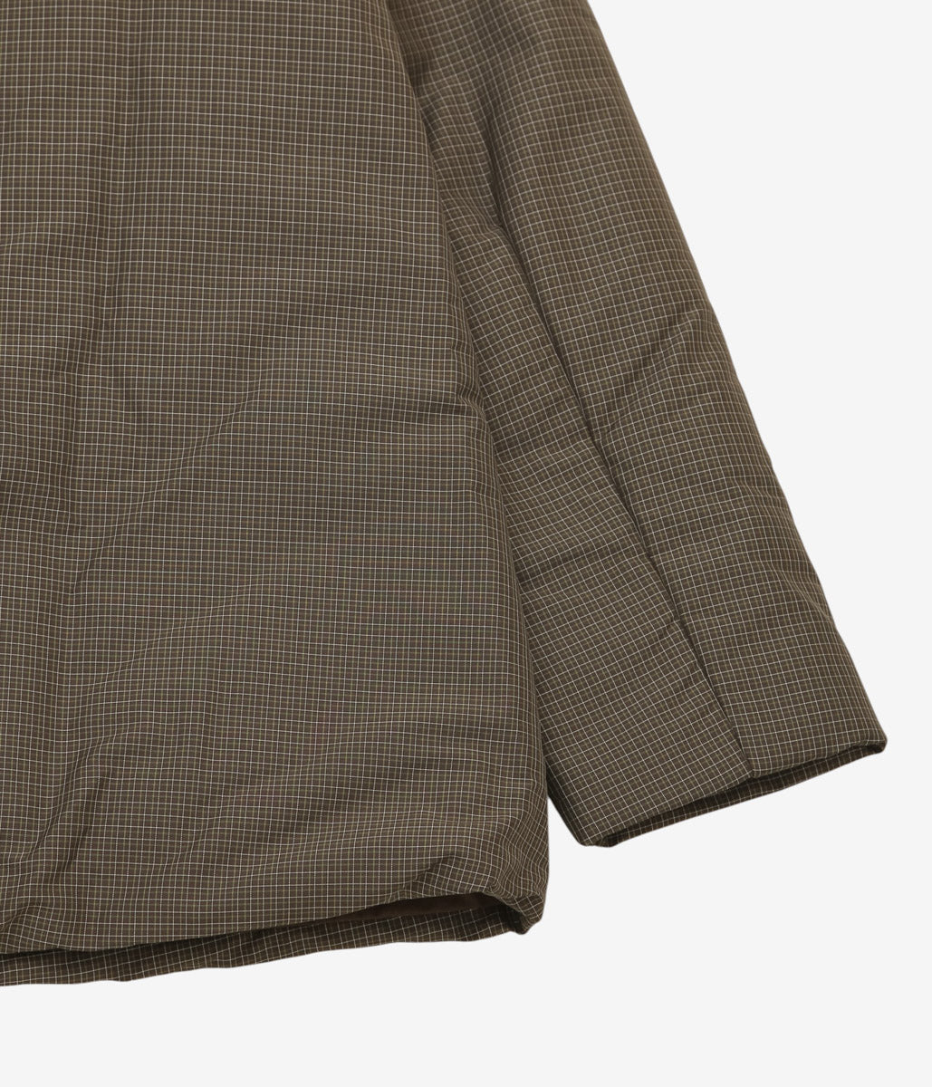ELEPH ''SMALL PUFF COAT'' (BROWN GREEN IVORY CHECK)