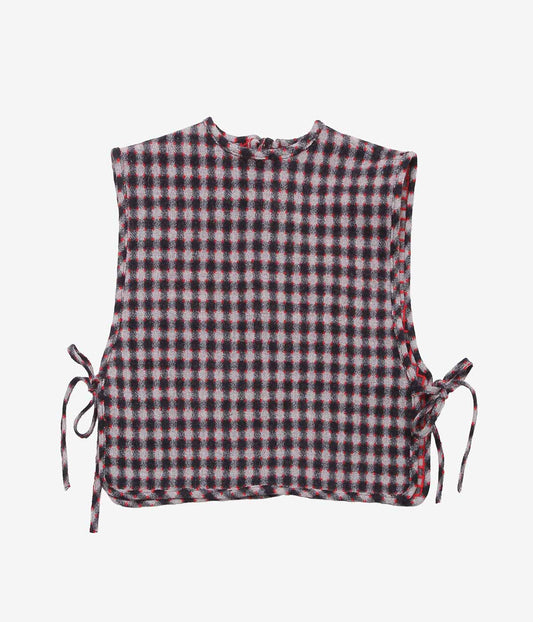 ELEPH ''STRIK VEST'' (BURGUNDY CHECK)