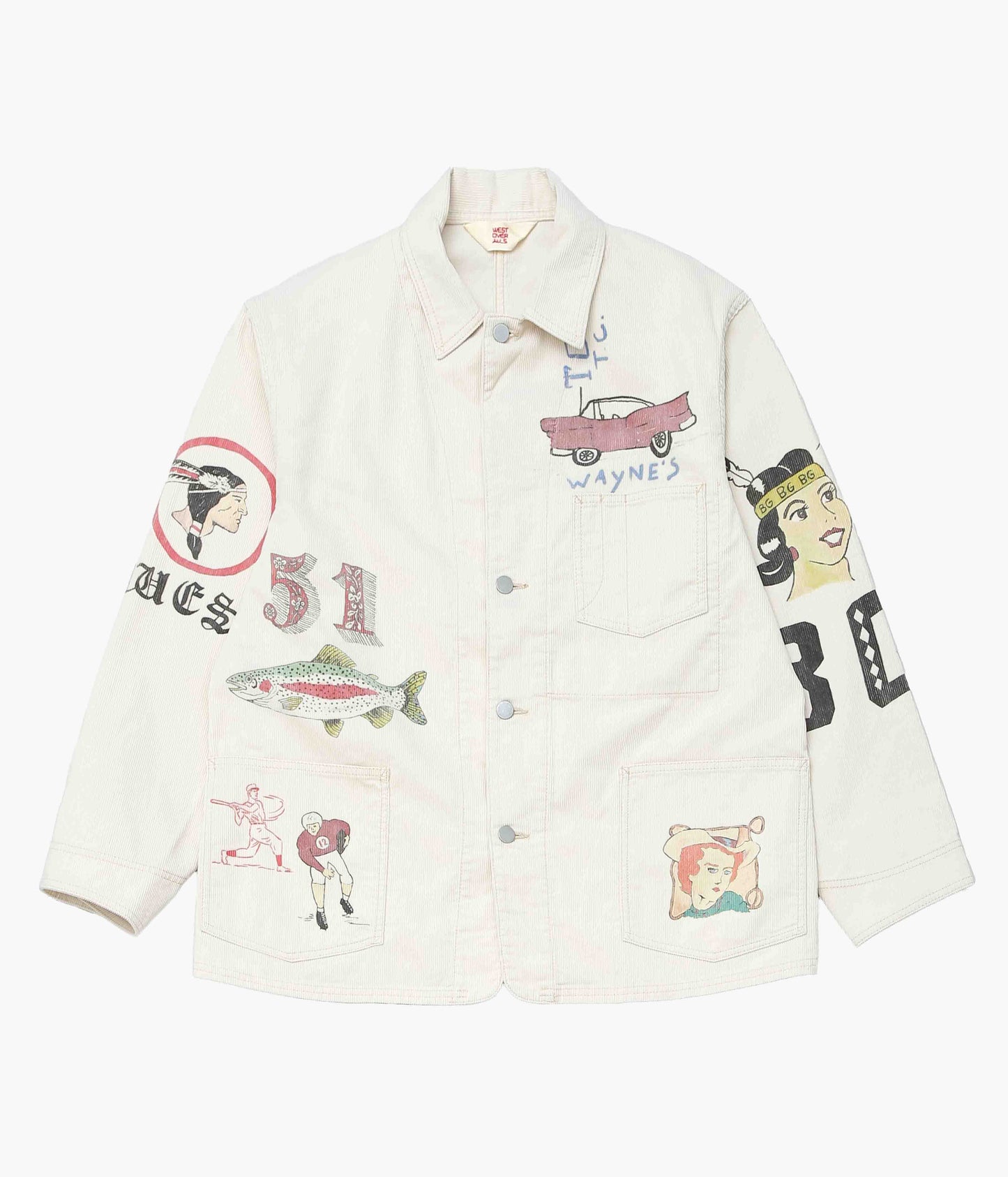 WESTOVERALLS ''AYD × WO MEMORIAL COVERALL'' (OFF)