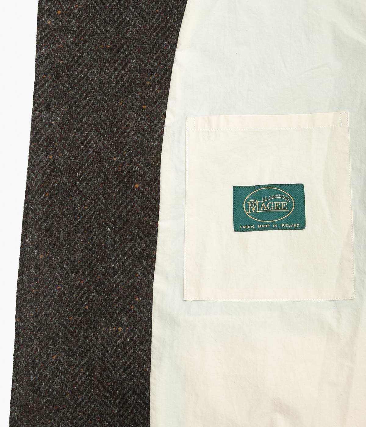 EVAN KINORI ''BIG COAT'' (BROWN / CHARCOAL)