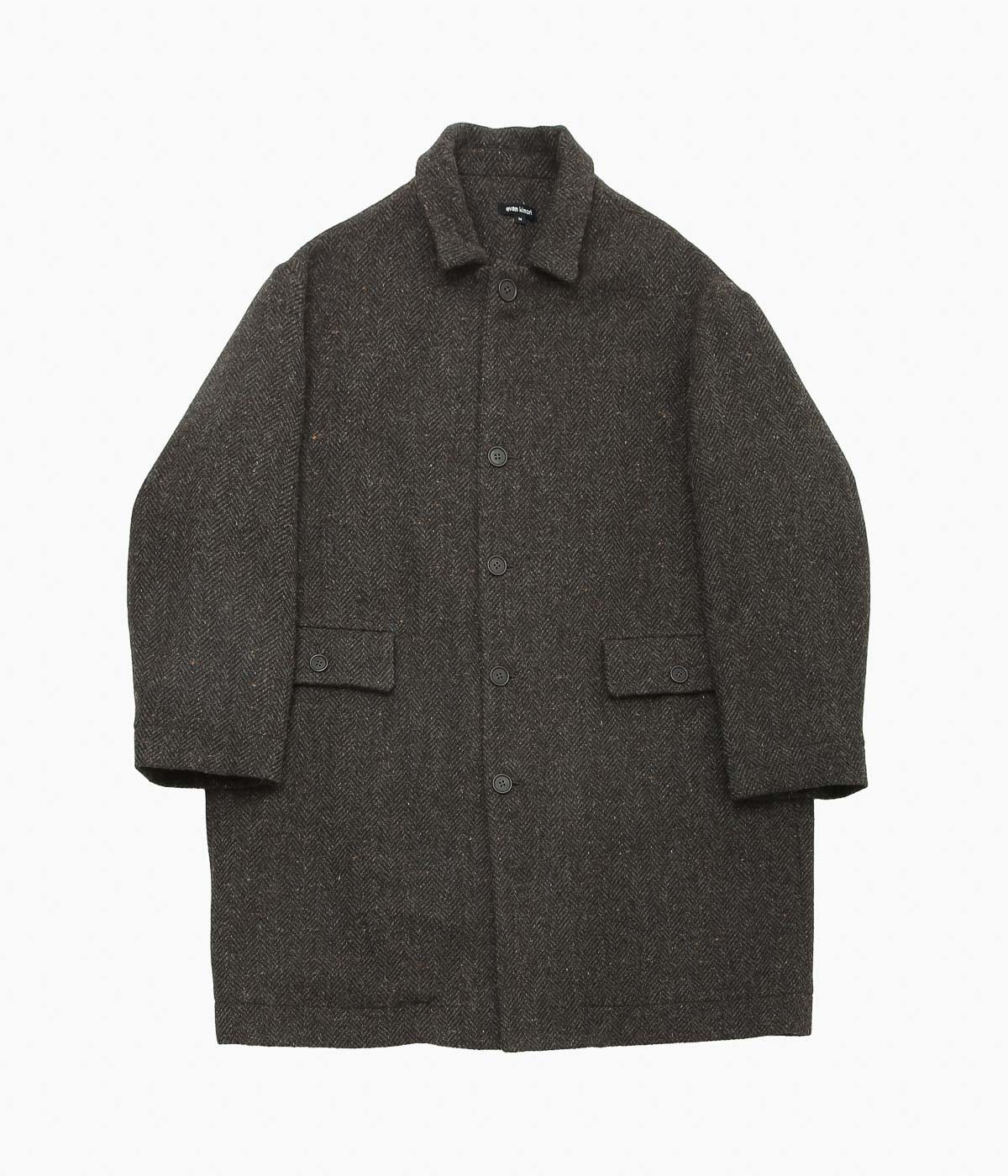 EVAN KINORI ''BIG COAT'' (BROWN / CHARCOAL)