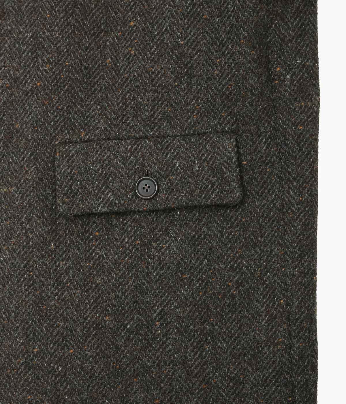 EVAN KINORI ''BIG COAT'' (BROWN / CHARCOAL)
