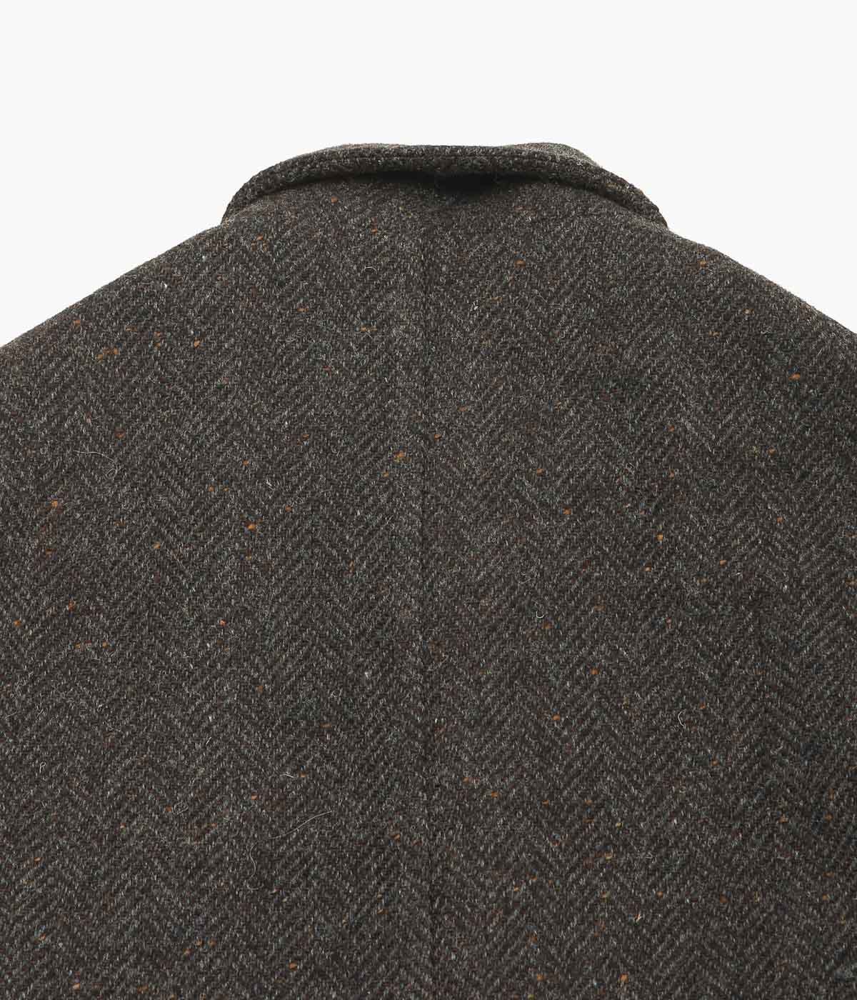 EVAN KINORI ''BIG COAT'' (BROWN / CHARCOAL)
