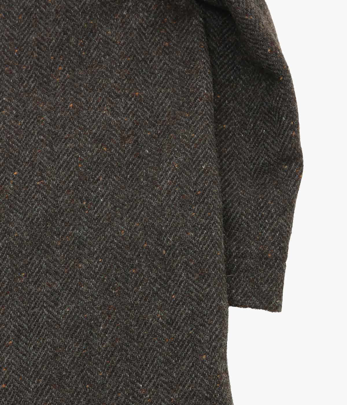 EVAN KINORI ''BIG COAT'' (BROWN / CHARCOAL)