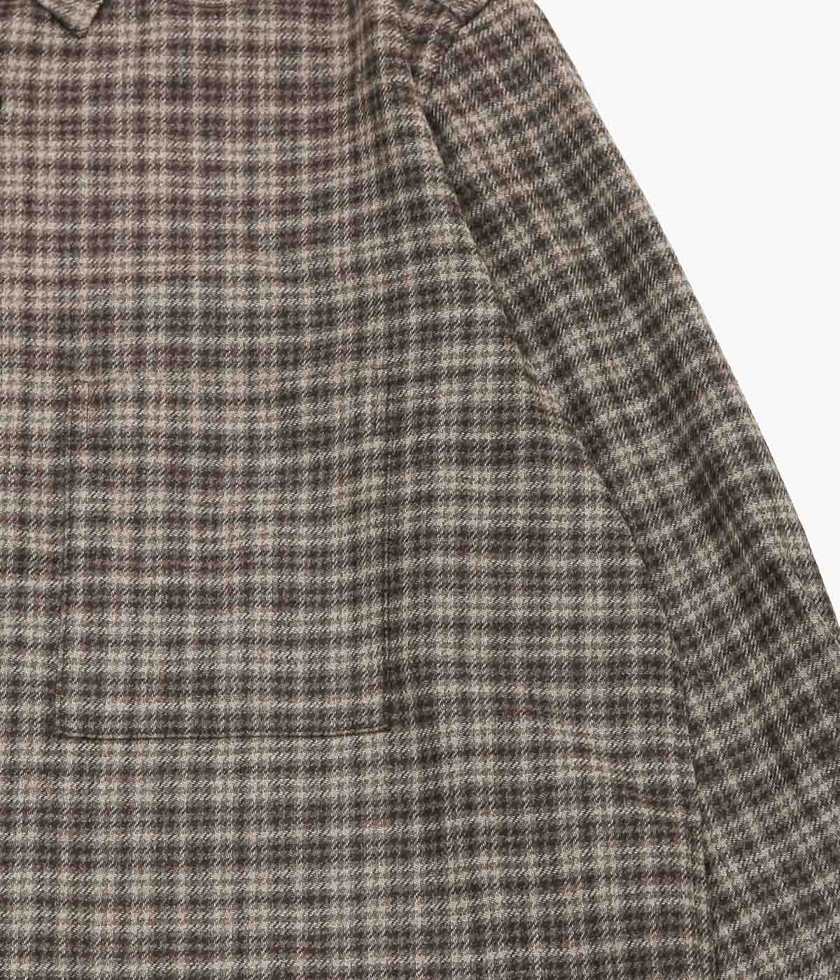 EVAN KINORI ''BIG SHIRT TWO'' (BROWN / BEIGE)