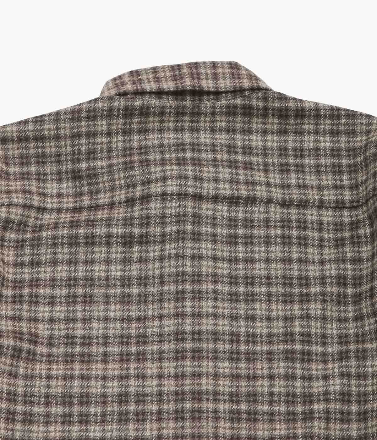 EVAN KINORI ''BIG SHIRT TWO'' (BROWN / BEIGE)