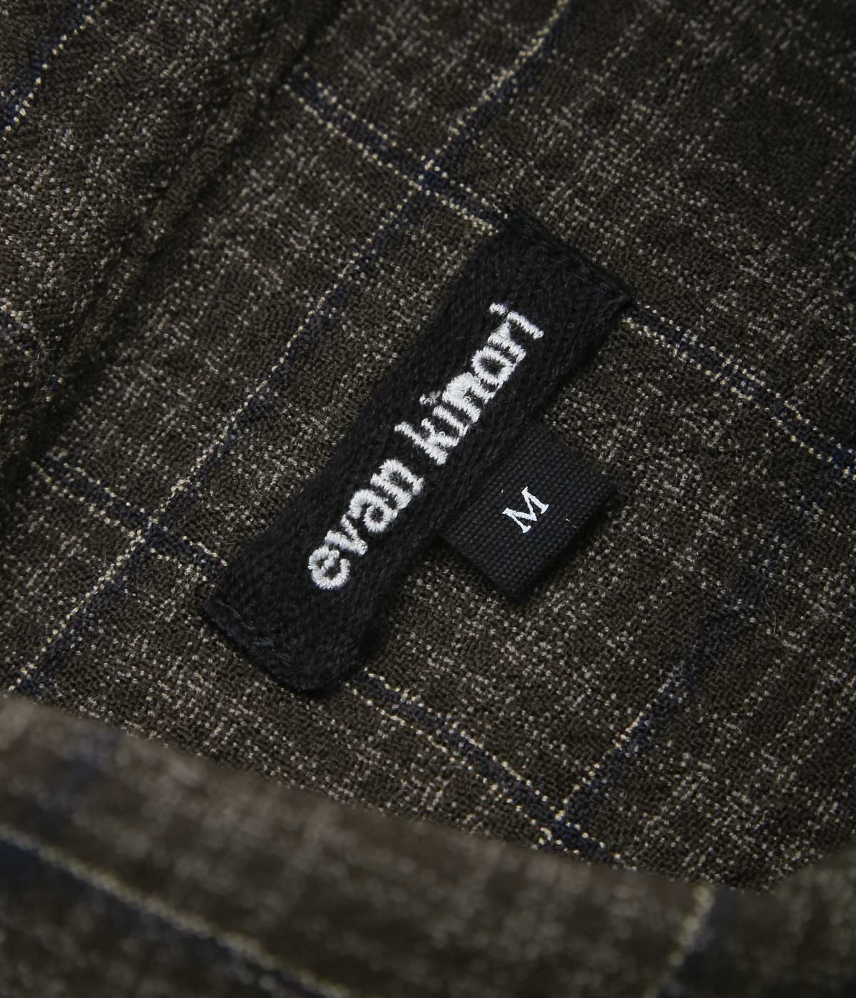 EVAN KINORI ''BIG SHIRT TWO'' (BROWN / BEIGE / NAVY)