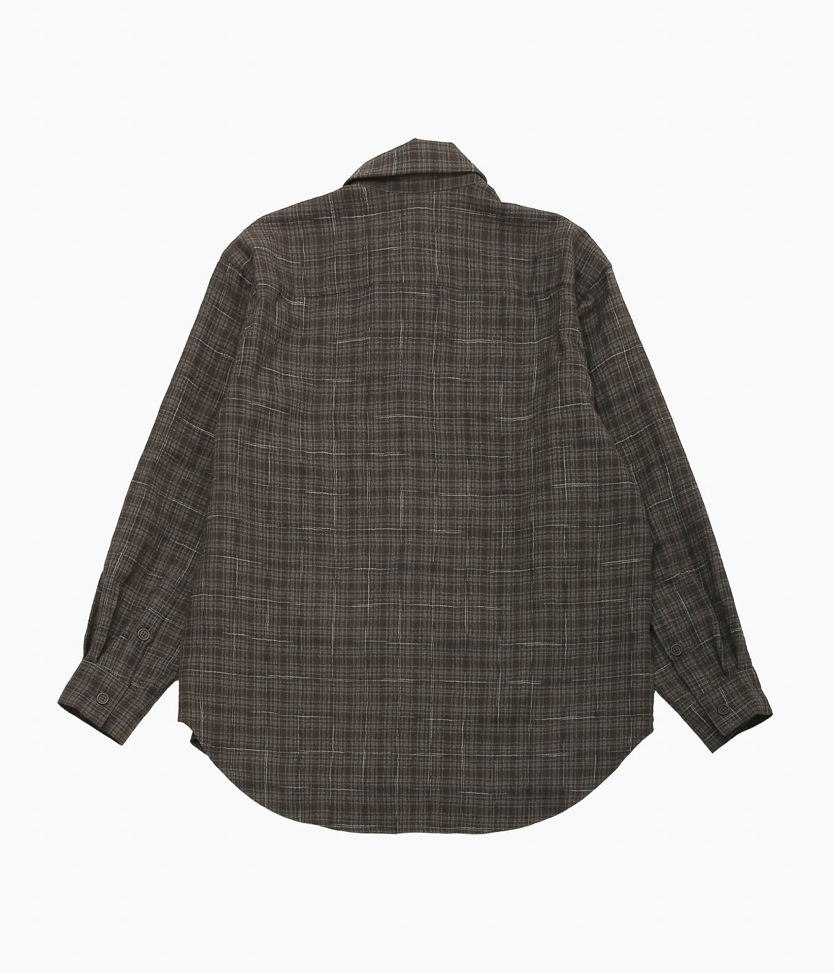 EVAN KINORI ''BIG SHIRT TWO'' (BROWN / BEIGE / NAVY)
