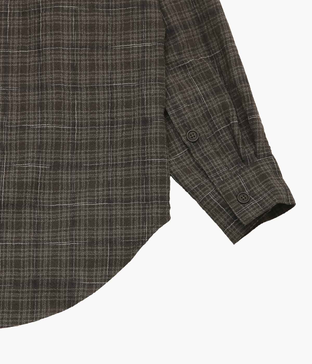 EVAN KINORI ''BIG SHIRT TWO'' (BROWN / BEIGE / NAVY)