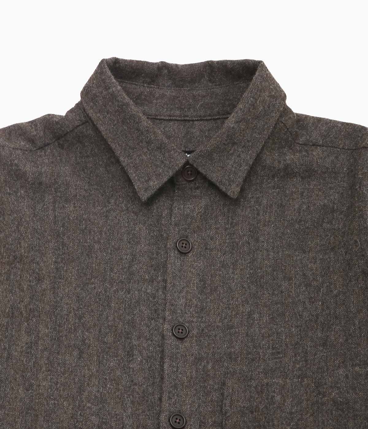 EVAN KINORI ''BIG SHIRT TWO'' (DARK BROWN)
