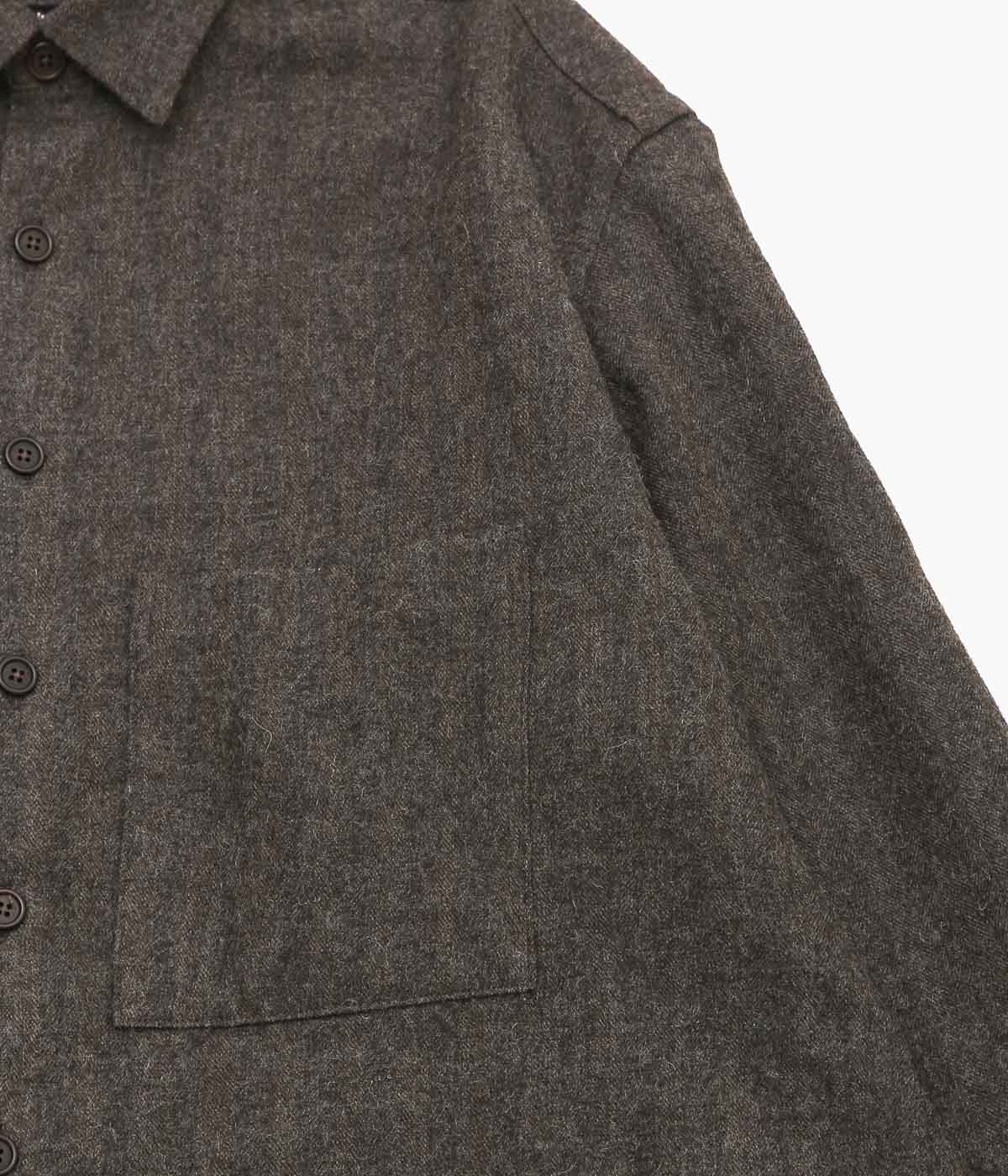 EVAN KINORI ''BIG SHIRT TWO'' (DARK BROWN)