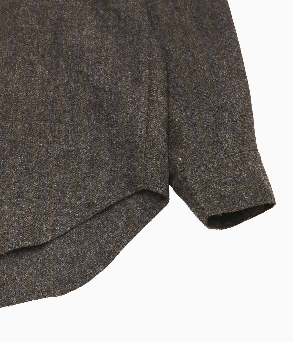 EVAN KINORI ''BIG SHIRT TWO'' (DARK BROWN)